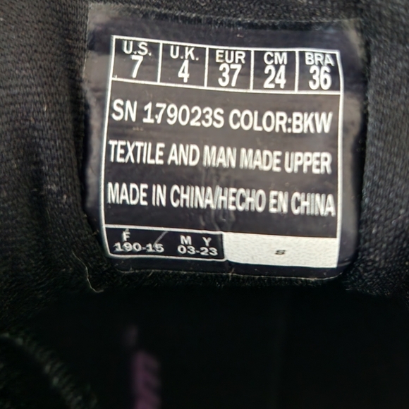 Women's skechers Bob's Squad Chaos shoes size 7 black/white - Picture 11 of 12